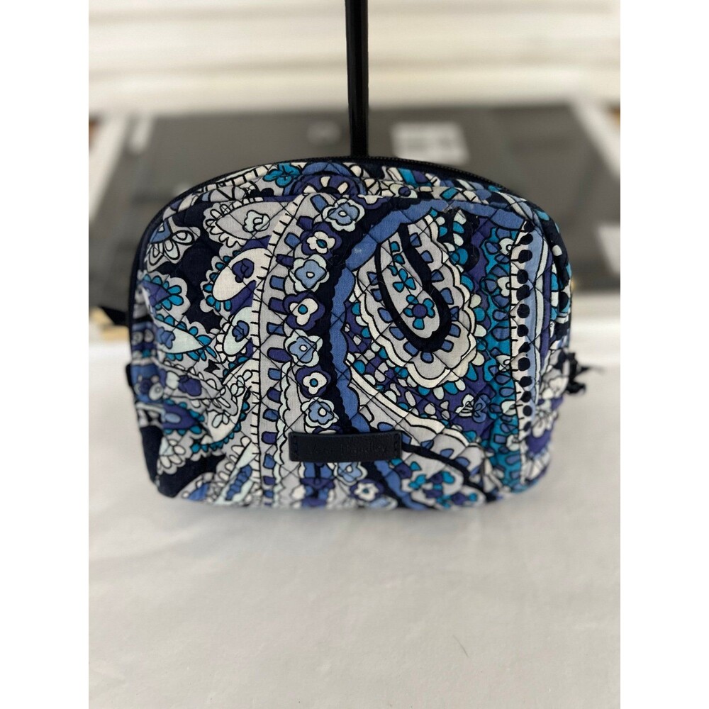 Vera Bradley Mini Zip Iconic Cosmetic Bag in Deep Night Paisley #231